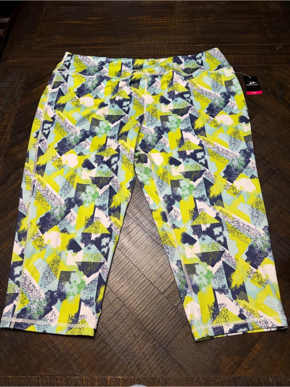 Pro Player Men's Neon Yellow & Navy Geo Print Joggers